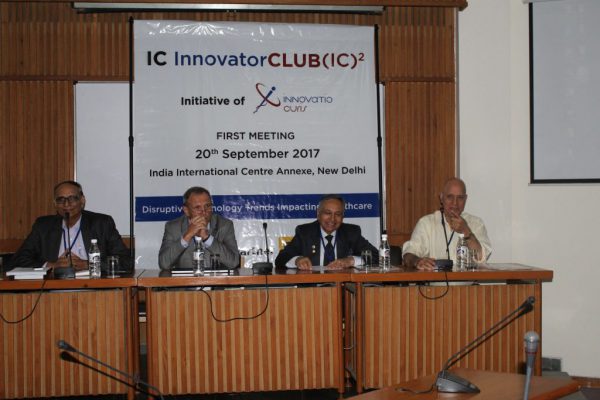 Dr-Vk-Singh-Dr-Jaanus-Pikani-Dr-Ajit-K-Nagpal-and-Dr-Shiban-Ganju-at-IC-InnovatorCLUB-first-meeting-1024x683