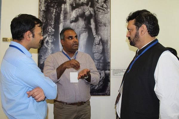 13. Abhinav Singhal, Dr. Denny John and Monish Bhandari exhanging thoughts on healthcare