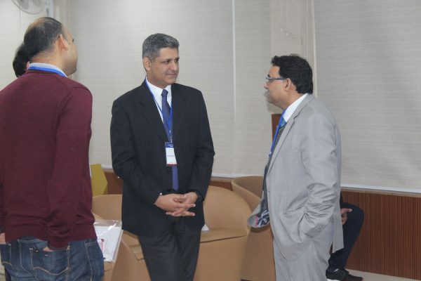 Divye Chhabra and Sanjay Kumar Jain interacting in IC InnovatorCLUB seventh meeting