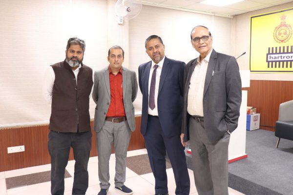 (L-R) Priya Ranjan , Rajeev Janardhnan, Sachin Gaur and Dr. VK Singh at IC InnovatorCLUB seventh meeting