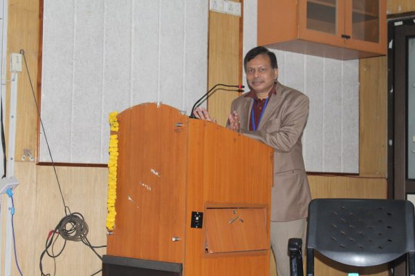 Prof. MP Gupta giving welcome note to the members of IC InnovatorCLUB Meeting at IIT Delhi