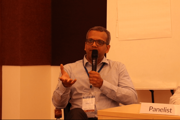 Sharad Kumar sharing his thoughts at IC InnovatorClub Meeting